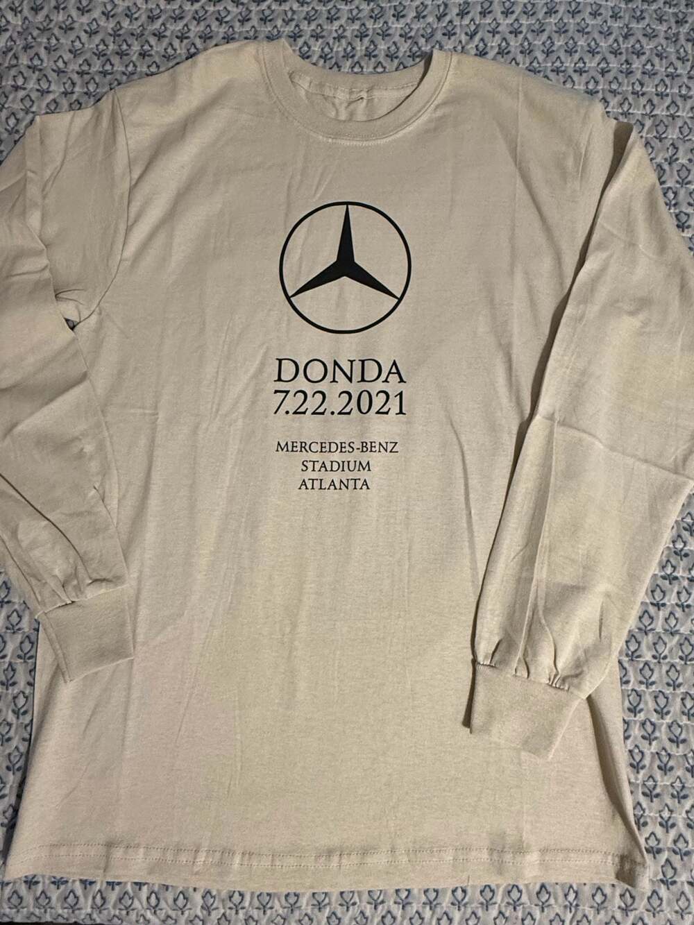 Kanye West DONDA Listening Party Long-Sleeve Tee 'Beige'  SM.